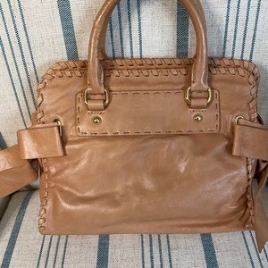 Talbots Leather Satchel Bag with Bows